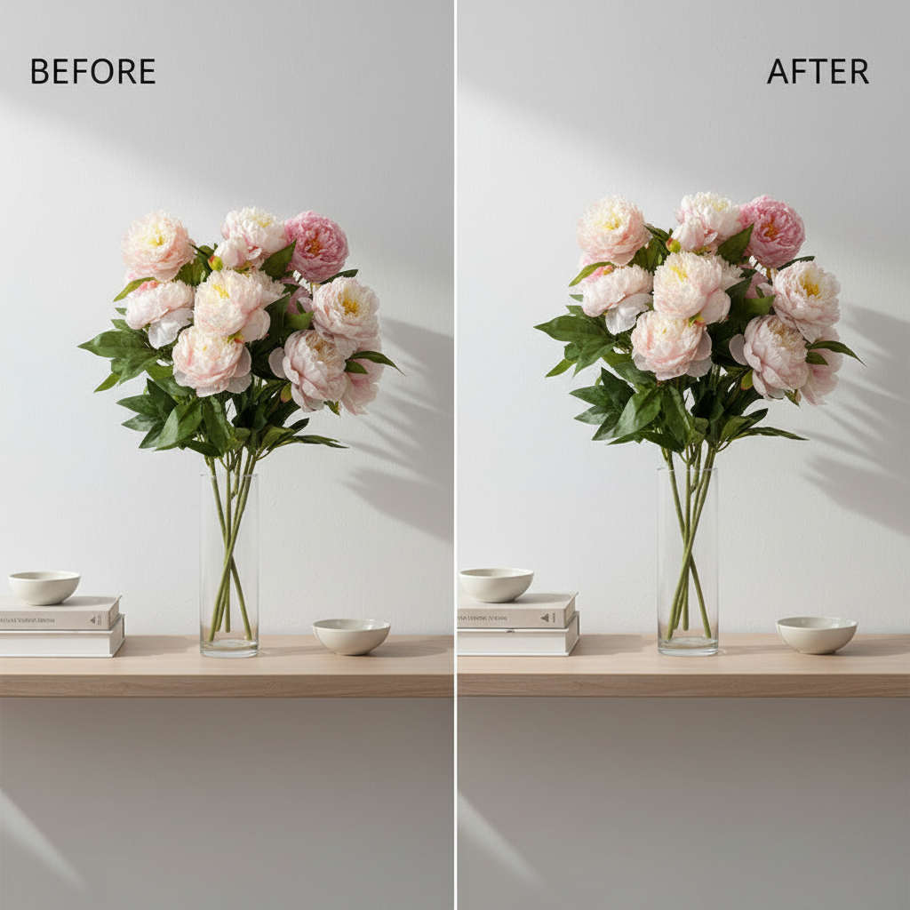 Pivoine Triple Tige