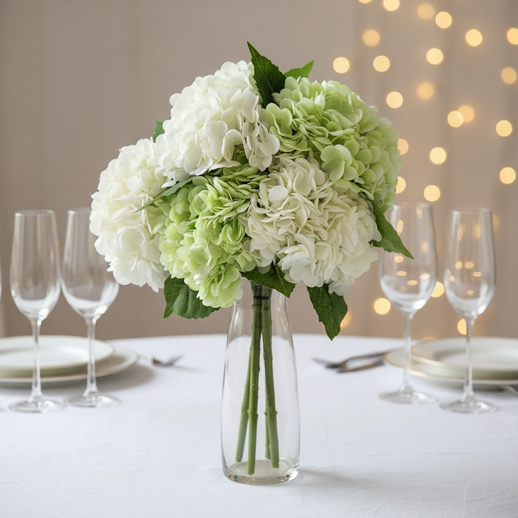 Hortensias Artificielles 4 pcs
