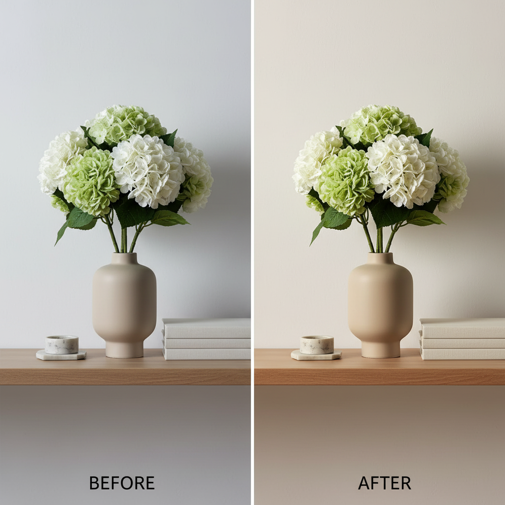 Hortensias Artificielles 4 pcs