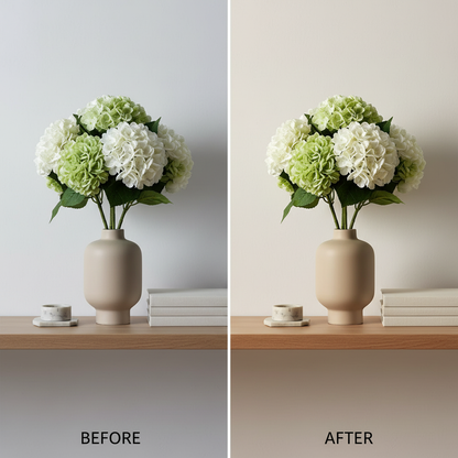 Hortensias Artificielles 4 pcs